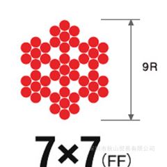 FF-045FF-100日本 NMR SUS304 7×7 不銹鋼傳動拉線 無