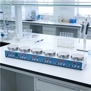 H01-1D馳久牌數顯多工位磁力攪拌器 六聯攪拌機