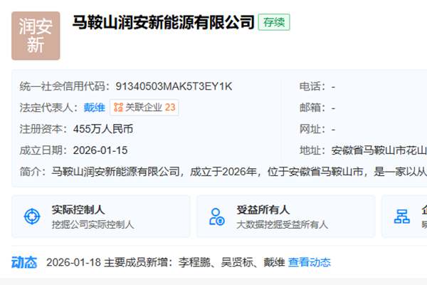 寧德時(shí)代在馬鞍山成立新能源公司
