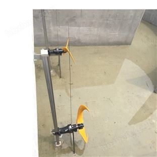 接觸生物池潛水推流器現(xiàn)場安裝圖