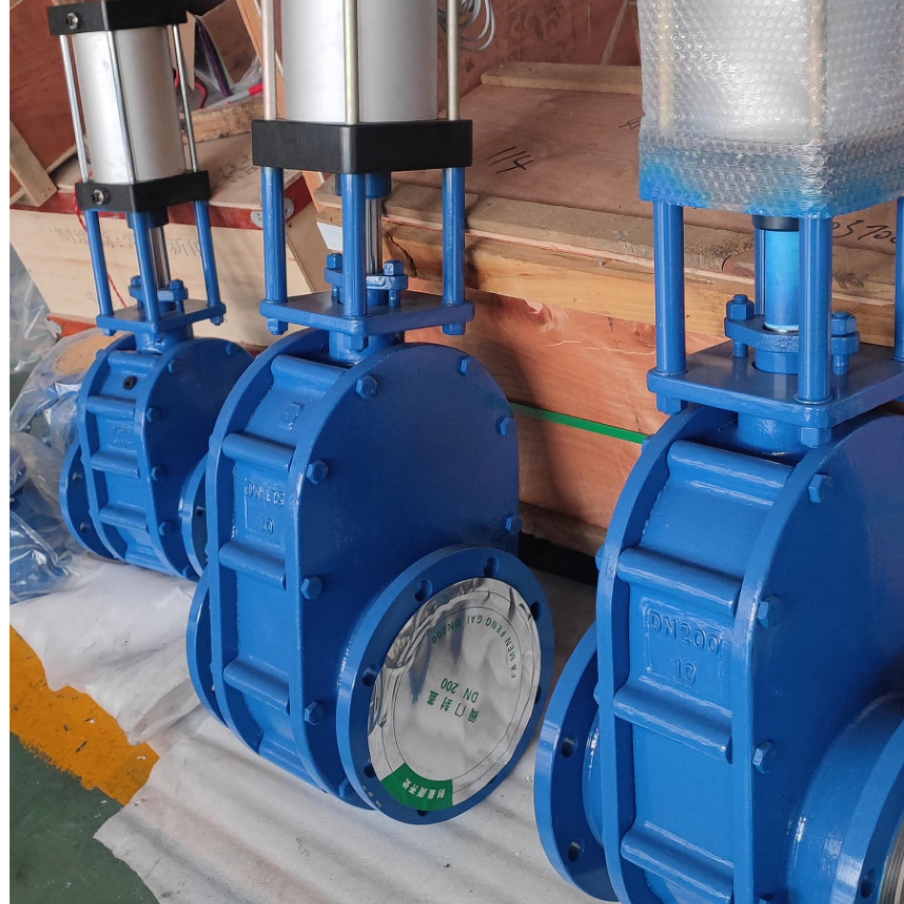 氣動(dòng)耐磨陶瓷雙閘板閥